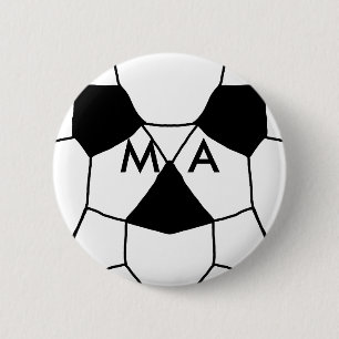 Badge Rond 5 Cm Simple monogramme ajouter votre nom lettre man min