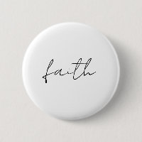 Simple Noir Blanc Main Écrite Faith Art
