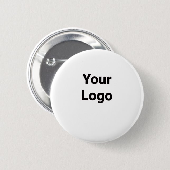 Badge Rond 5 Cm simple personnalisé minimal ajouter votre logo adr (Devant & derrière)