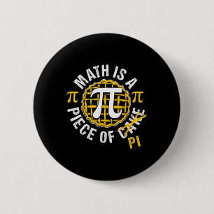 Badge Rond 5 Cm Simple Pi Symbole Chemise National Pi Day Cadeau
