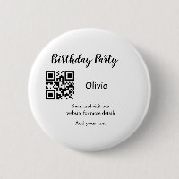 Simple site de fête d'anniversaire code-barres QR 