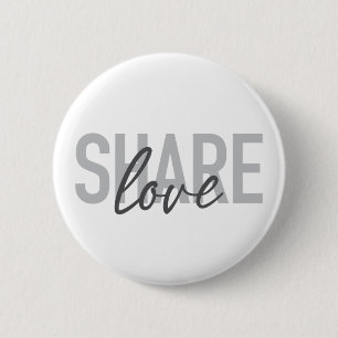 Badge Rond 5 Cm Simple, urbain, tendance, moderne type Partager Am