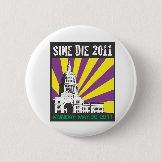 Badge Rond 5 Cm Sine die bouton 2011 (Devant)