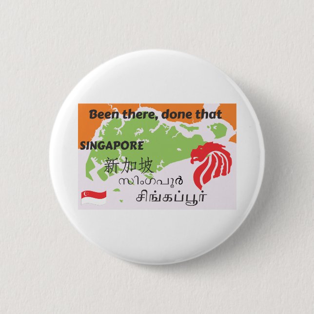 Badge Rond 5 Cm Singapour 10 (Devant)