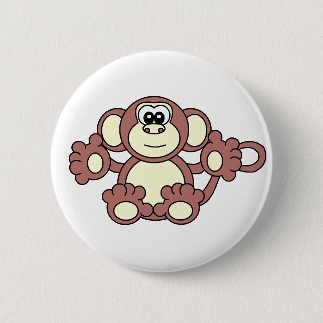 Badge Rond 5 Cm singe (Devant)