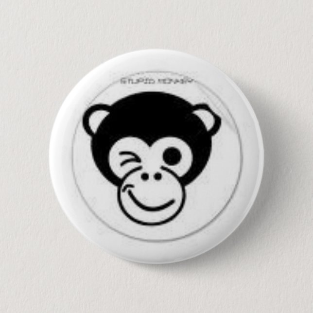 Badge Rond 5 Cm singe (Devant)