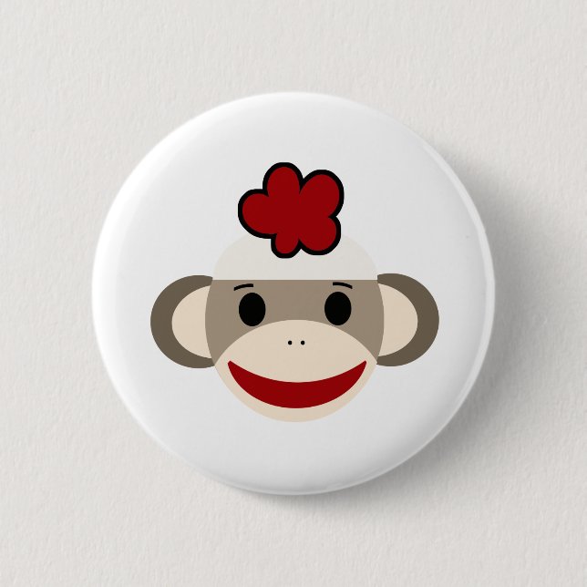 Badge Rond 5 Cm singe (Devant)