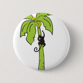 Badge Rond 5 Cm Singe grimpant à un arbre
