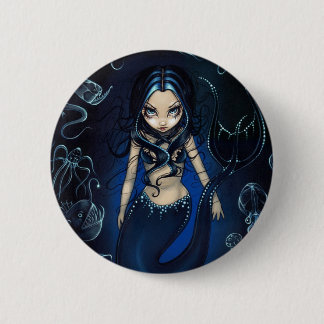 Badge Rond 5 Cm "Sirène" du bouton profond