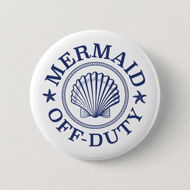 Badge Rond 5 Cm Sirène qui n'est pas de service (Devant)
