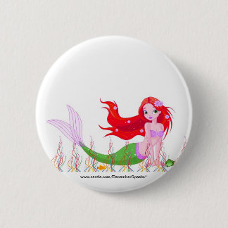 Badge Rond 5 Cm Sirène sous la mer