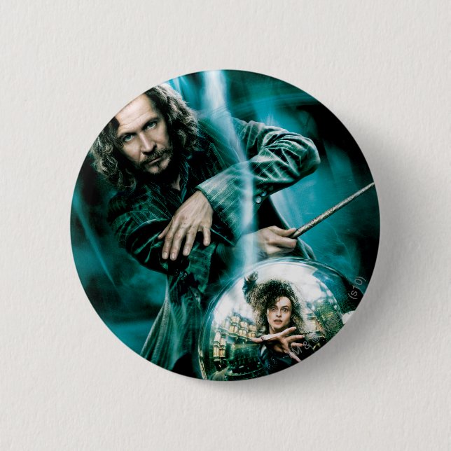 Badge Rond 5 Cm Sirius Black et Bellatrix Lestrange (Devant)