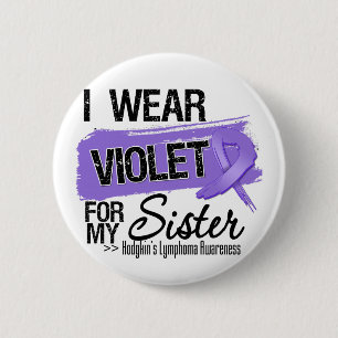 Badge Rond 5 Cm Sister Hodgkins Lymphoma Ribbon