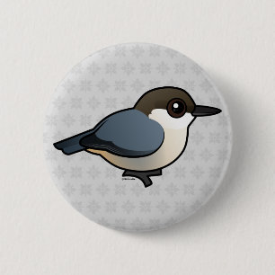 Badge Rond 5 Cm Sittelle pygméenne