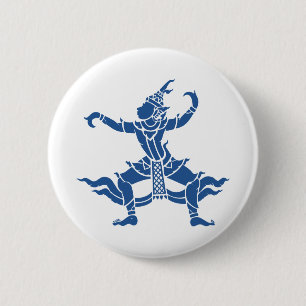 Badge Rond 5 Cm SIX Danseuse thaïlandaise ⚠ Thaïlande ⚠