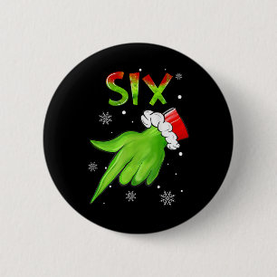 Badge Rond 5 Cm Six Funny Six Seven 6 7 Mème Santa Noël Xmas