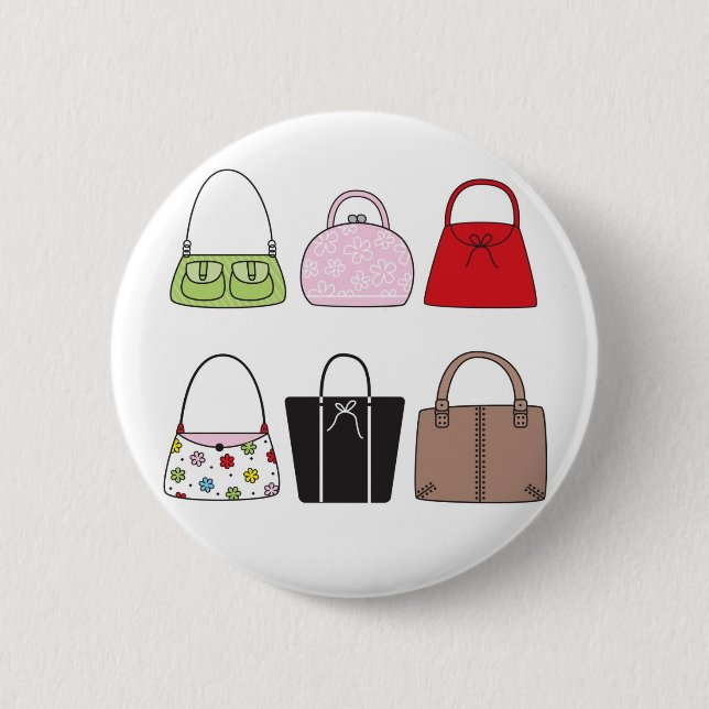 Badge Rond 5 Cm Six petits boutons de bourses (Devant)