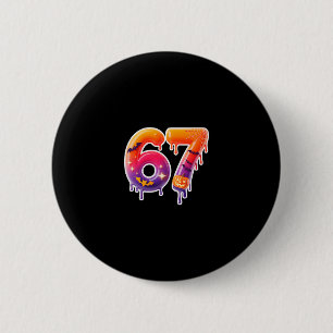 Badge Rond 5 Cm Six Seven 67 6 7 Création de Mème Drôle de Glace q