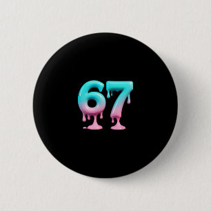 Badge Rond 5 Cm Six Seven 67 Mème pour les enfants et les adultes 