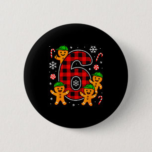 Badge Rond 5 Cm Six Seven 6 7 Mème Noël Couple Correspondant Garço