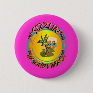 Badge Rond 5 Cm Sizzlin à South Beach