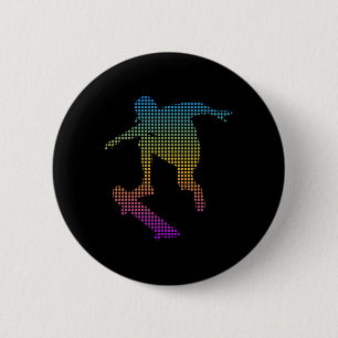 Badge Rond 5 Cm Skateboard Street Skateboard Longboard Skateboard