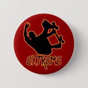 BADGE ROND 5 CM SKATEBOARDING EXTRÊME