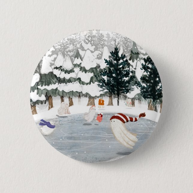 Badge Rond 5 Cm Skating Away (Devant)