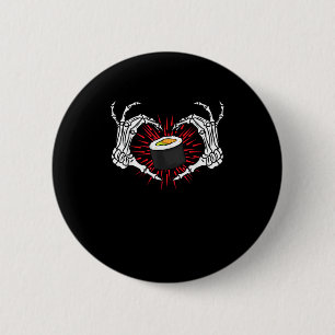Badge Rond 5 Cm Skeleton Coeur main Lazy do-it-yourself Costume d'