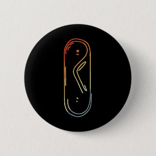 Badge Rond 5 Cm Sketch Snowboard vintage Snowboard Alpine