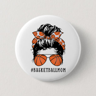 Badge Rond 5 Cm Sketll Mom Messy Bun Proud Mama Sketll Sunshades