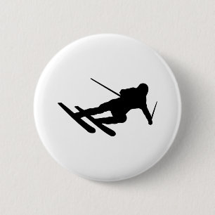 Badge Rond 5 Cm ski alpin ski alpin