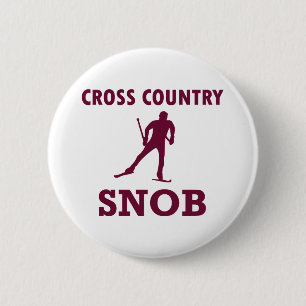 Badge Rond 5 Cm Ski de fond
