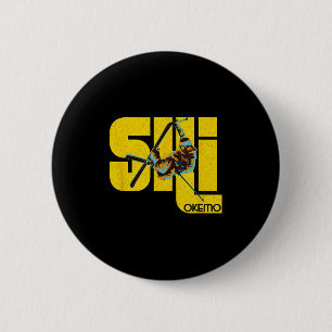 Badge Rond 5 Cm Ski de montagne du Vermont Okemo