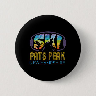 Badge Rond 5 Cm Ski Pats Peak Vacances de ski au New Hampshire