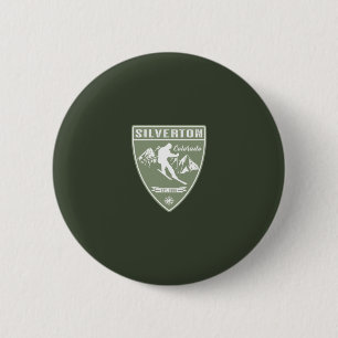 Badge Rond 5 Cm Ski Silverton Colorado