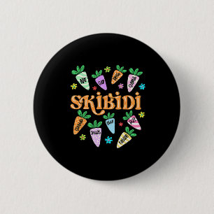 Badge Rond 5 Cm Skibidi Rizzler de Pâques Funny Rizzler de Pâques