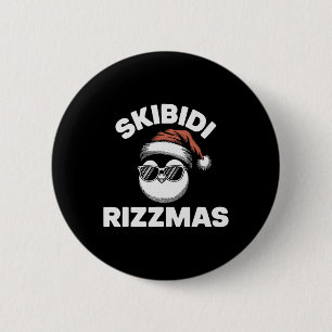 Badge Rond 5 Cm Skibidi Rizzmas Drôle de l'argot de la Gen Alpha N