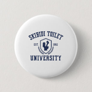 Badge Rond 5 Cm Skibidi Toilet University Funny Skibidi Mème