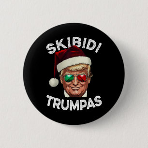 Badge Rond 5 Cm Skibidi Trumpmas Rizzmas Amusant Cool de la jeunes