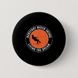 Badge Rond 5 Cm Skier les pieds nus Ski nautique Bateau à moteur E