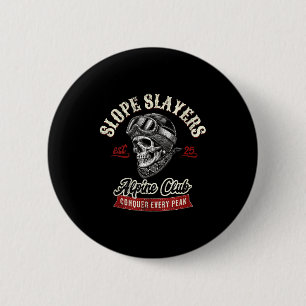 Badge Rond 5 Cm Skieurs de slalom freestyle slope slayers hiver