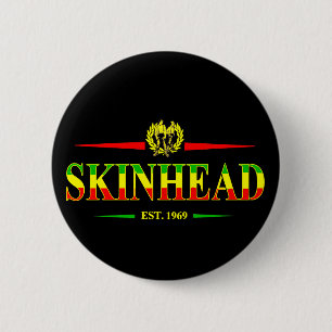 Badge Rond 5 Cm Skinhead 1969 de la Jamaïque