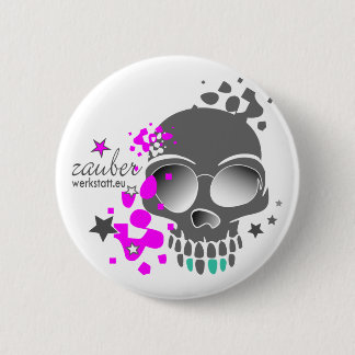 BADGE ROND 5 CM SKULL