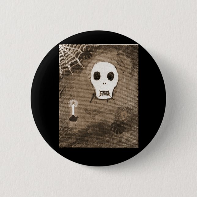 Badge Rond 5 Cm skull0017 (Devant)