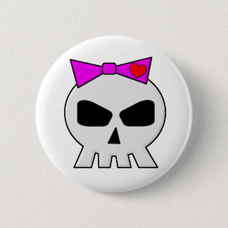 Badge Rond 5 Cm SkullyBow-220