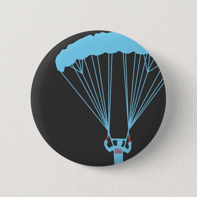 Badge Rond 5 Cm skydive suicide (Devant)