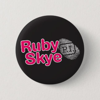 Badge Rond 5 Cm Skye rouge P.I. Buttons (noir)