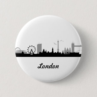 Badge Rond 5 Cm Skyline Londres