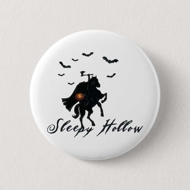 Badge Rond 5 Cm Sleepy Hollow Horseman sans tête (Devant)
